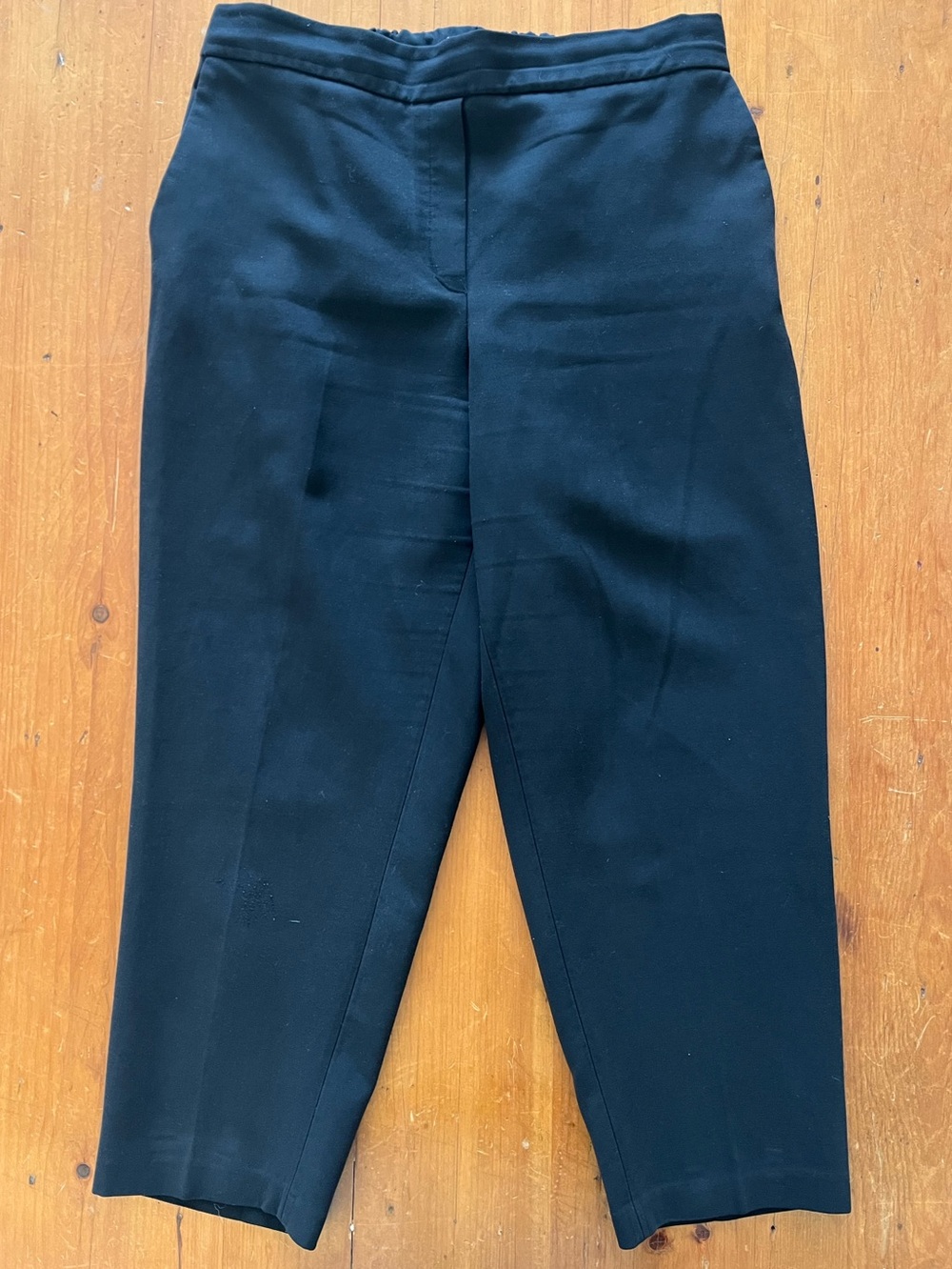 Babaton Pull On Trouser Ankle Length Flat Front Black